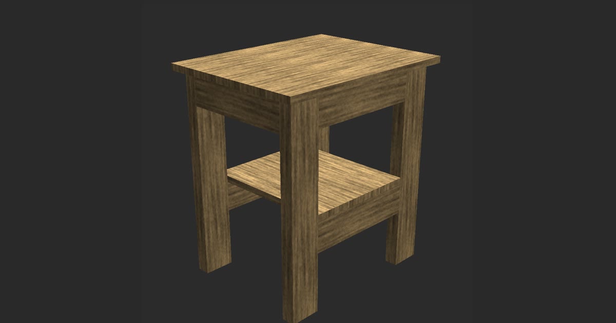 The Clean-lined Nightstand as designed in TimberTinker