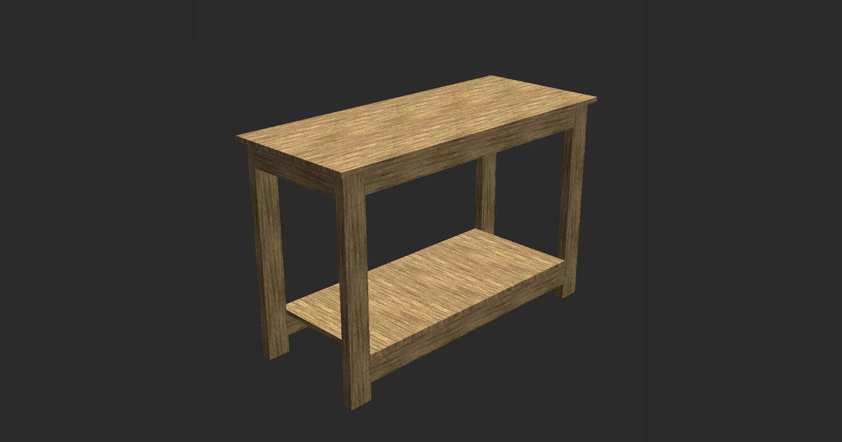 The Classic Craft Table as designed in TimberTinker
