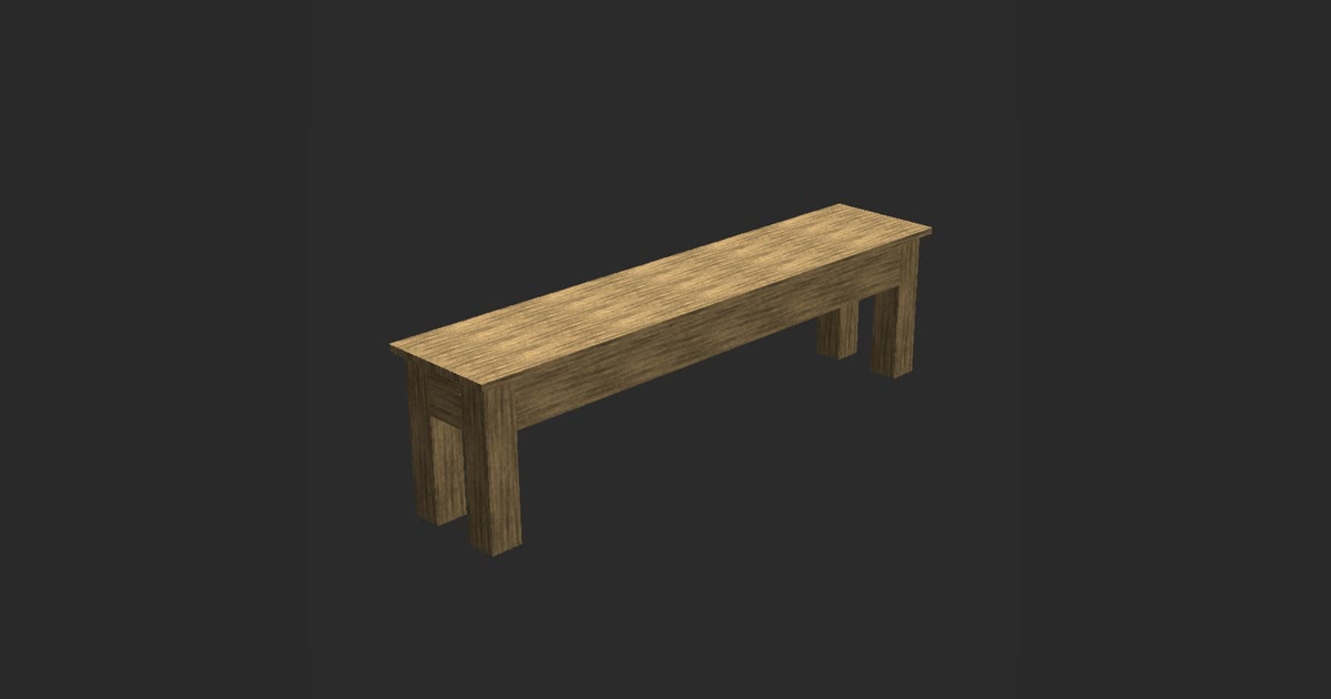 The Farmhouse Pine Dining Bench as designed in TimberTinker