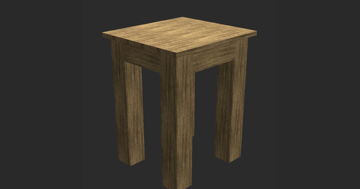 The Modern Lamp Table as designed in TimberTinker