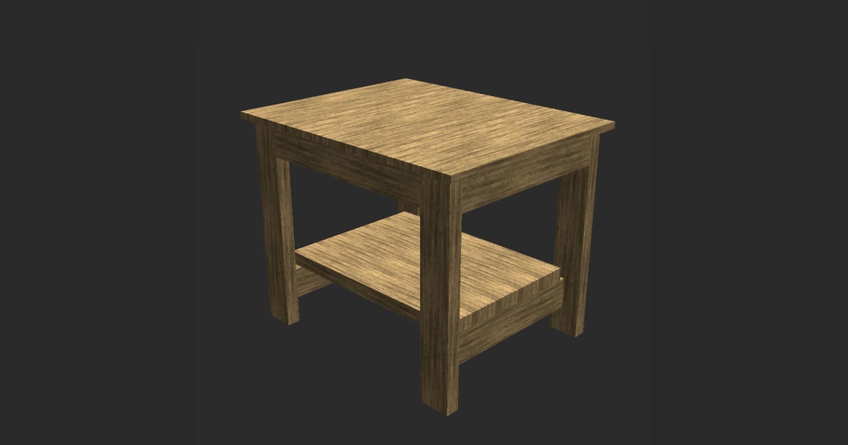 The Pine Side Table as designed in TimberTinker