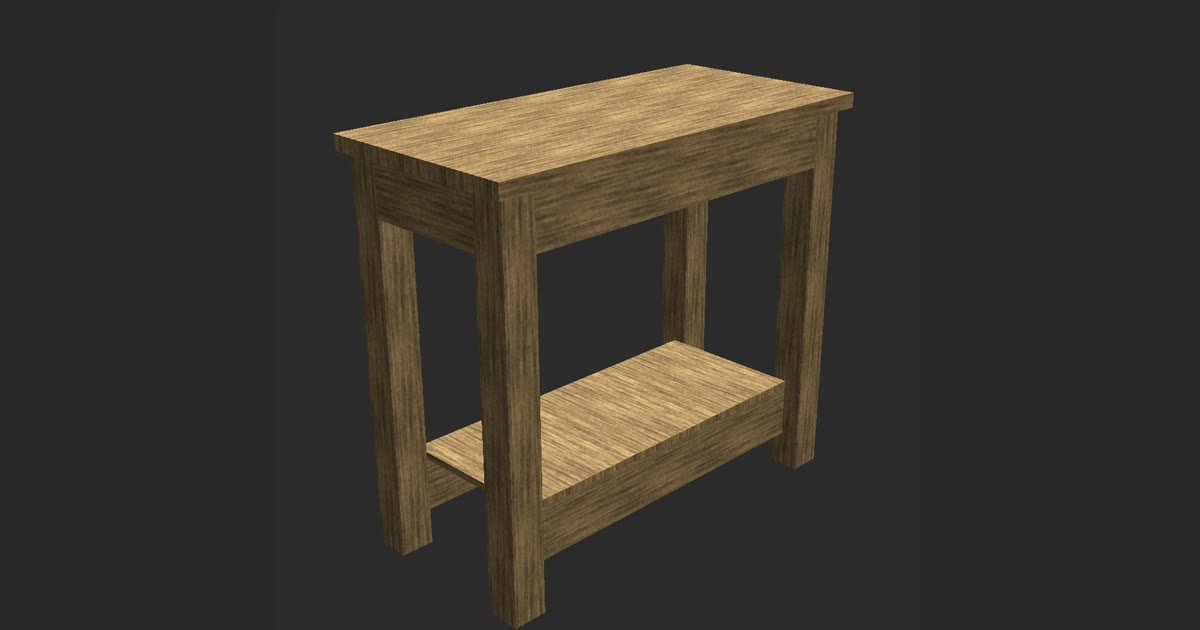 The Modern Standing Desk as designed in TimberTinker