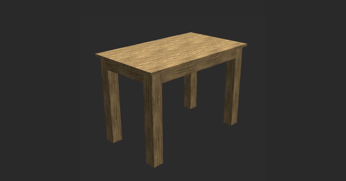 The Minimalist Study Desk as designed in TimberTinker