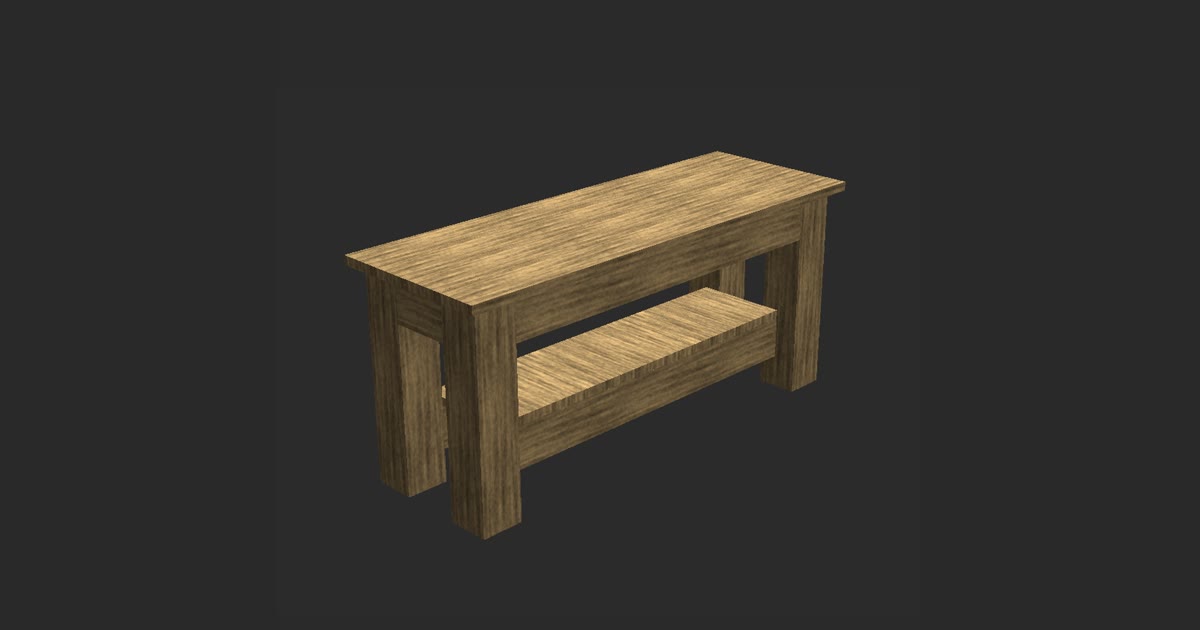 The Chunky Entryway Bench as designed in TimberTinker