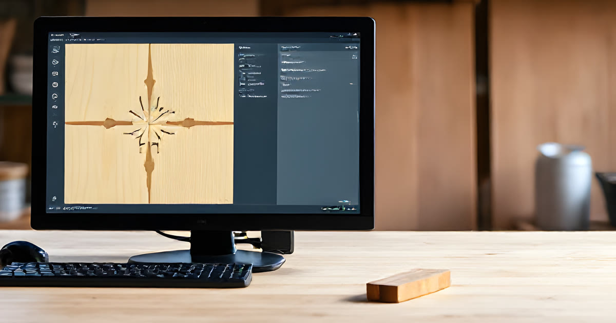 A TimberTinker screen showing a cut list with grain direction indicators and sheet nesting visualization for plywood breakdown